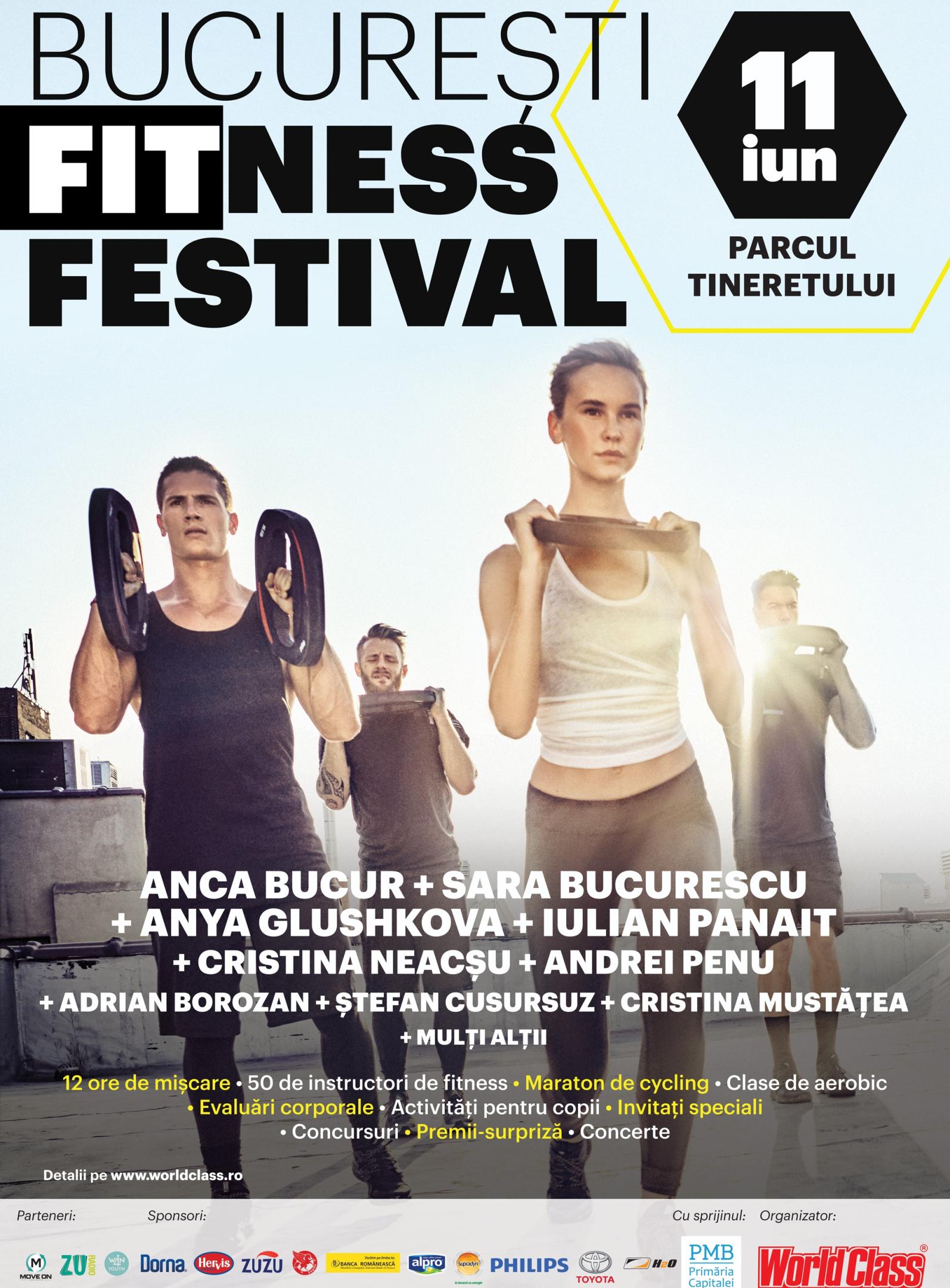 București Fitness Festival – duminică 11 Iunie în Parcul Tineretului!